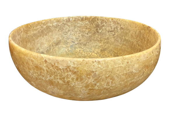 Contemporary Egyptian Large Alabaster Bowl