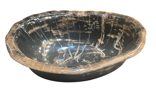 Indonesian Large Petrified Wood Bowl