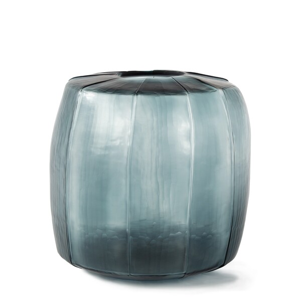 Contemeporary Romanian Deep Blue Glass Vase