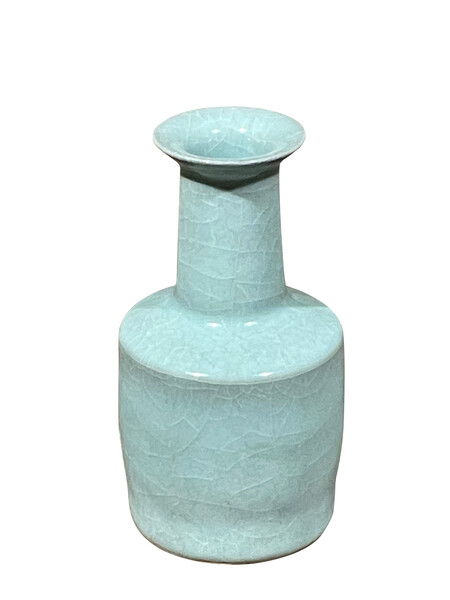 Contemporary Chinese Pale Turquoise Vase