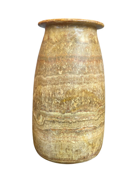 Contemporary Egyptian Large Alabaster Vase