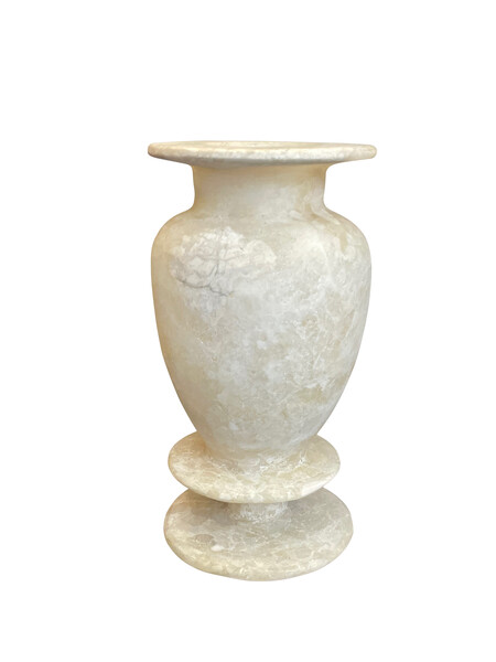 Contemporary Egyptian Alabaster Vase