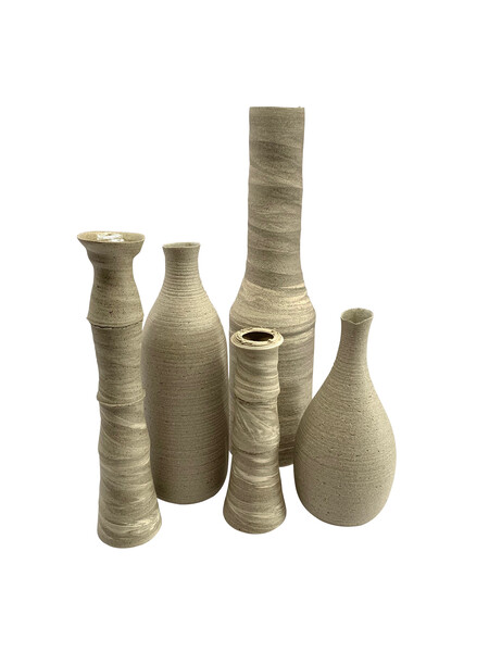 Contemporary German Handmade Stoneware Vase