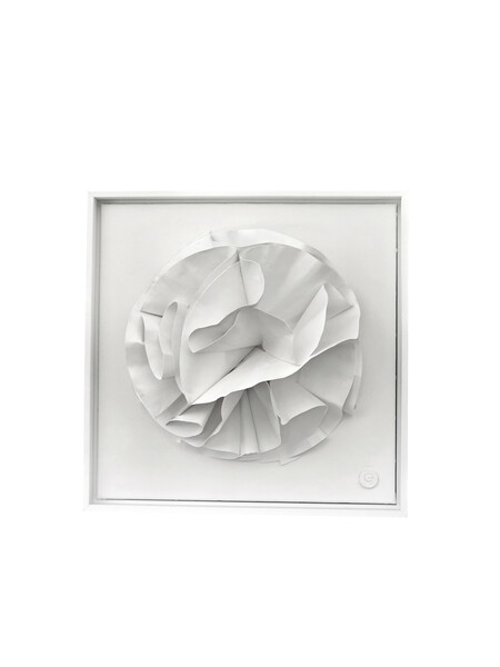 Contemporary French Artist Veronique Guillou  Framed Paper Sculpture