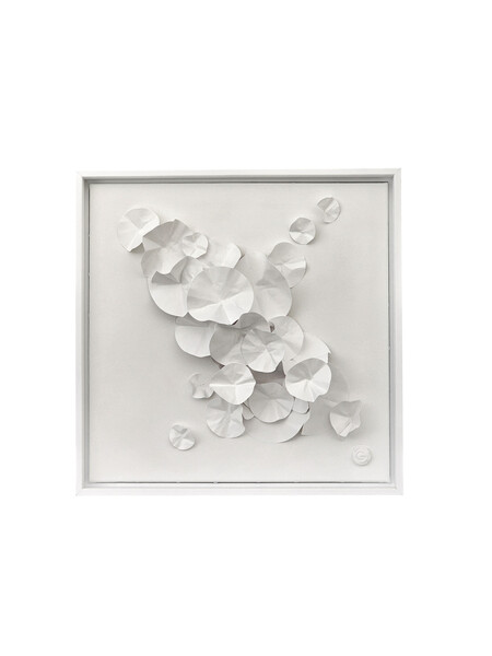 Contemporary French Artist Veronique Guillou  Framed Paper Sculpture