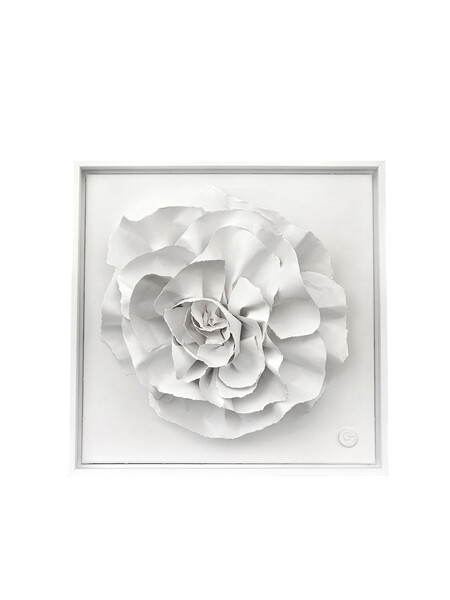 Contemporary French Artist Veronique Guillou  Framed Paper Sculpture