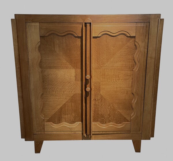 1960's French Guillerme et Chambron Two Door Cabinet