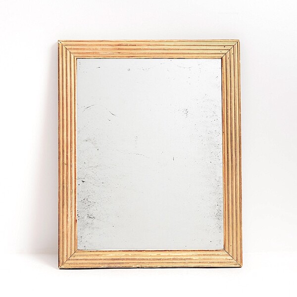 1830c French  Gold GIlt Reed Frame Mirror