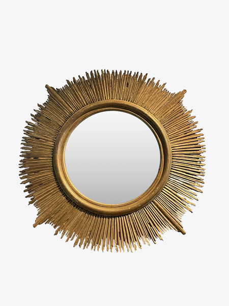 1950's Spanish Large Sunburst Mirror